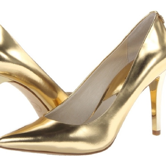 michael kors gold high heels